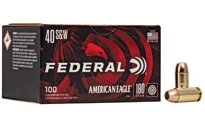 FED AM EAGLE 40S&W 180GR FMJ 100/500, SKU FEAE40R100