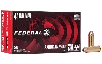 FED AM EAGLE 44MAG 240GR JHP 50/1000, SKU FEAE44ABX