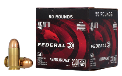 FED AM EAGLE 45ACP 230GR FMJ 50/500, SKU FEAE45A50