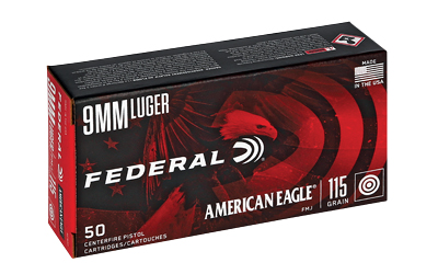 FED AM EAGLE 9MM 115GR FMJ 50/1000, SKU FEAE9DPBX