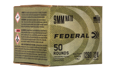 FED MIL-GRADE 9MM 124GR FMJ 50/500, SKU FEC9N882