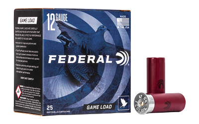 FED GAME LOAD 12GA 2 3/4" #6 25/250, SKU FEH1216BX