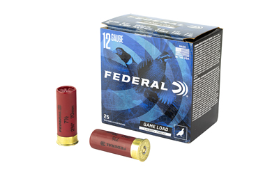 FED GAME LOAD 12GA 2.75" #7.5 25/250, SKU FEH12575