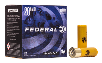 FED GAME LOAD 20GA 2 3/4" #6 25/250, SKU FEH2006