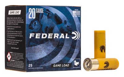 FED GAME LOAD 20GA 2 3/4" #8 25/250, SKU FEH2008BX