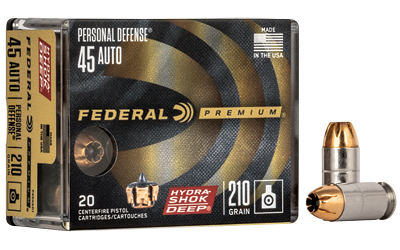 FED PRM HS DP 45ACP 210GR 20/200, SKU FEP45HSD1