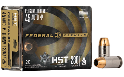 FED PRM HST 45ACP+P 230GR JHP 20/200, SKU FEP45HST1S