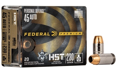 FED PRM HST 45ACP 230GR JHP 20/200, SKU FEP45HST2S