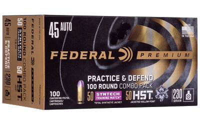 FED PRCTC & DFND 45ACP HST/SYN 230GR, SKU FEP45HST2TM100