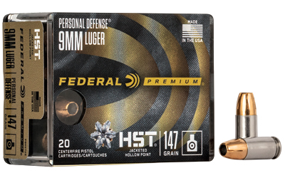 FED PRM HST 9MM 147GR JHP 20/200, SKU FEP9HST2S