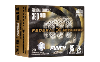 FED PD PUNCH 380AUTO 85GR JHP 20/200, SKU FEPD380P1