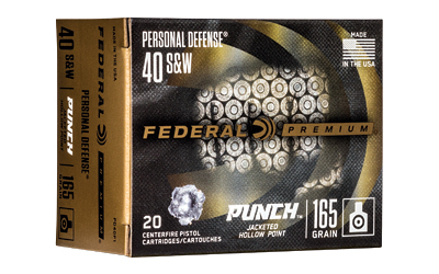 FED PUNCH 40 S&W 165GR JHP 20/200, SKU FEPD40P1