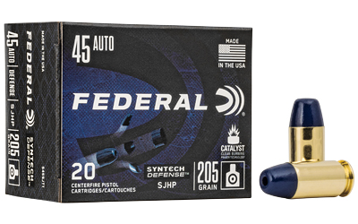 FED SYN DEF 45ACP 205GR SJHP 20/200, SKU FES45SJT1