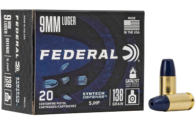 FED SYN DEF 9MM 138GR SJHP 20/200, SKU FES9SJT1