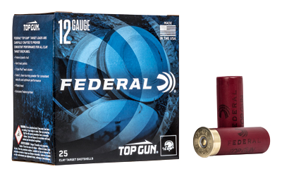 FED TOP GUN 12GA 2.75" #8 25/250, SKU FETG1218