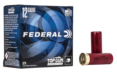 FED TOP GUN 12GA 2.75" #7.5 1 OZ 25/, SKU FETGS12875