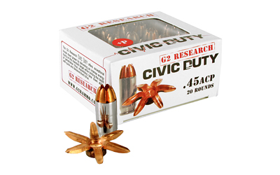 G2R CIVIC DUTY 45ACP 164GR 20/500, SKU G200617