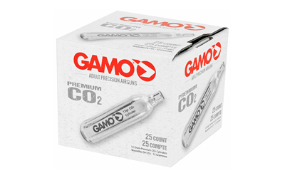 GAMO CO2 CARTRIDGE 25/PK, SKU GAM62124702554