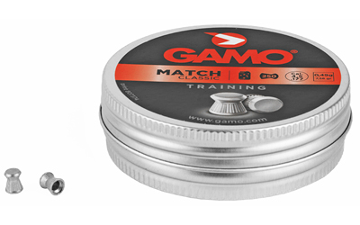 GAMO 250 MATCH PELLTS FLAT NOSE .177, SKU GAM6320024BT54