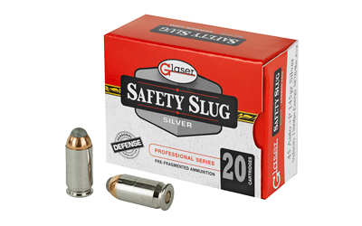 GLASER SILVER 45ACP+P 145GR 20/500, SKU GSSGL04800