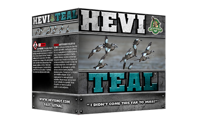 HEVI TEAL 12GA 3" #6 25/250, SKU HEVIHS60006