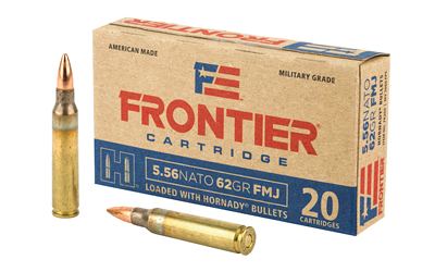 FRONTIER 556NATO 62GR FMJ 20/500, SKU HFR260