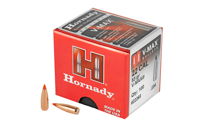 HRNDY V-MAX 22 CAL .224 53GR 100CT, SKU HRB22265