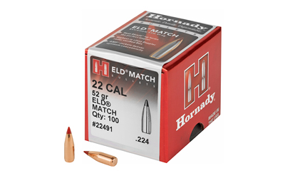 HRNDY ELD-M 22CAL .224 52GR 100CT, SKU HRB22491