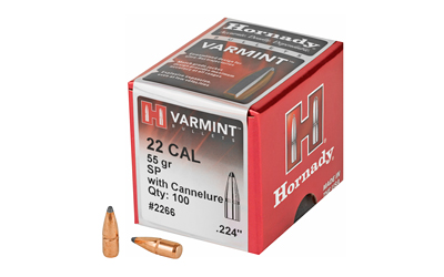 HRNDY 22CAL .224 55GR SP W/C 100CT, SKU HRB2266