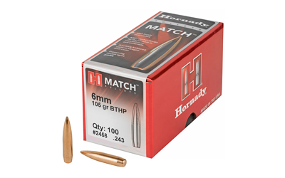 HRNDY MATCH 6MM .243 105GR 100CT, SKU HRB2458