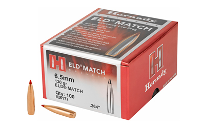 HRNDY ELD-M 6.5MM .264 130GR 100CT, SKU HRB26177