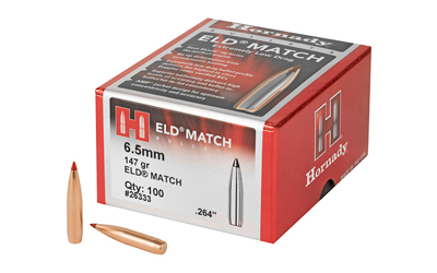 HRNDY ELD-M 6.5MM .264 147GR 100CT, SKU HRB26333