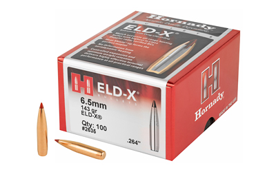 HRNDY ELD-X 6.5MM .264 143 GR 100CT, SKU HRB2635