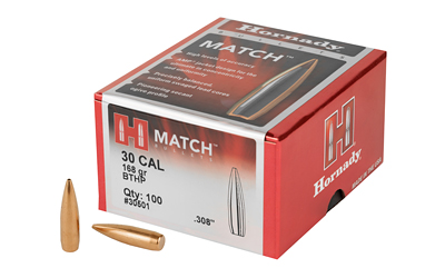 HRNDY MATCH 30CAL .308 168GR 100CT, SKU HRB30501