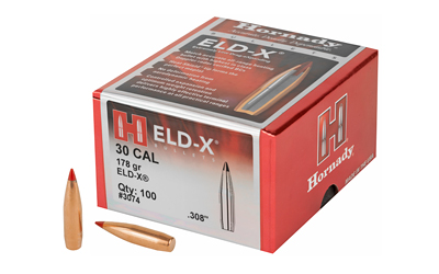 HRNDY ELD-X 30CAL .308 178GR 100CT, SKU HRB3074