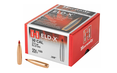 HRNDY ELD-X 30CAL .308 212GR 100CT, SKU HRB3077