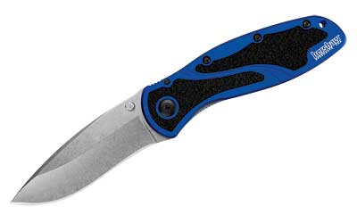 KERSHAW BLUR 3.4" BLUE STONEWASHED, SKU KER1670NBSW