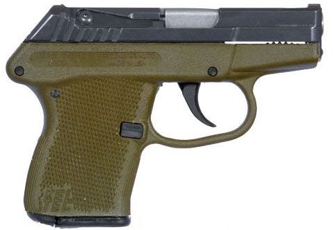 P-32 32ACP 7+1 BL/GREEN POLY, P32BGRN