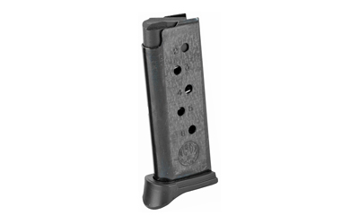 MAG RUGER LCP 380ACP 6RD BL W/EXT, SKU MGRUG90333