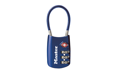 MASTERLOCK TSA PADLOCK COMBO BLUE, SKU ML4688DBLU