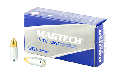 MAGTECH 9MM 115GR FMJ STEEL 50/1000, SKU MT9AS