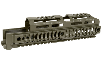 MIDWEST AK ALPHA QUAD RAIL 10" ODG, SKU MWMI-AK-ALPHA-QR-10ODG