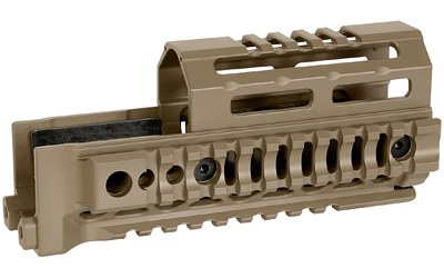 MIDWEST AK ALPHA QUAD RAIL 6.0" FDE, SKU MWMI-AK-ALPHA-QR-6-FDE