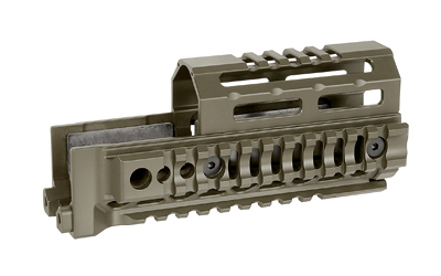 MIDWEST AK ALPHA QUAD RAIL 6.0" ODG, SKU MWMI-AK-ALPHA-QR-6-ODG