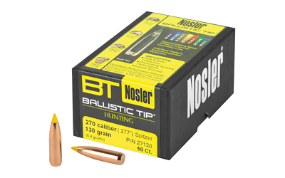 NOSLER 270 CAL 130GR 50CT, SKU NOSB27130