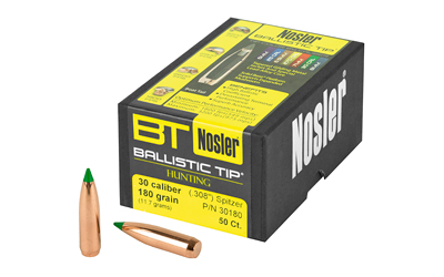 NOSLER 30 CAL 180GR 50CT, SKU NOSB30180