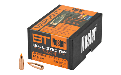 NOSLER 22 CAL 55GR 100CT, SKU NOSB39526