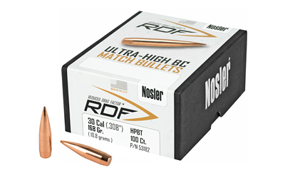 NOSLER RDF 30 CAL 168 HPBT 100CT, SKU NOSB53182