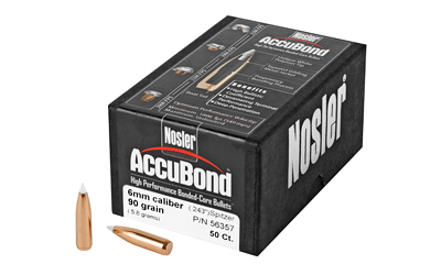 NOSLER 6MM 90GR ACCUBOND 50CT, SKU NOSB56357