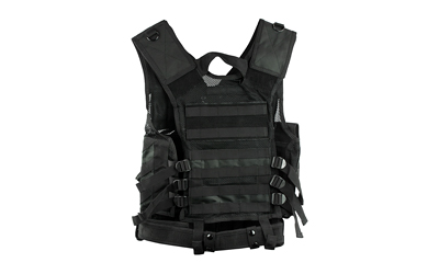 NCSTAR TACTICAL VEST MED-2XL BLK, SKU NSTARCTV2916B